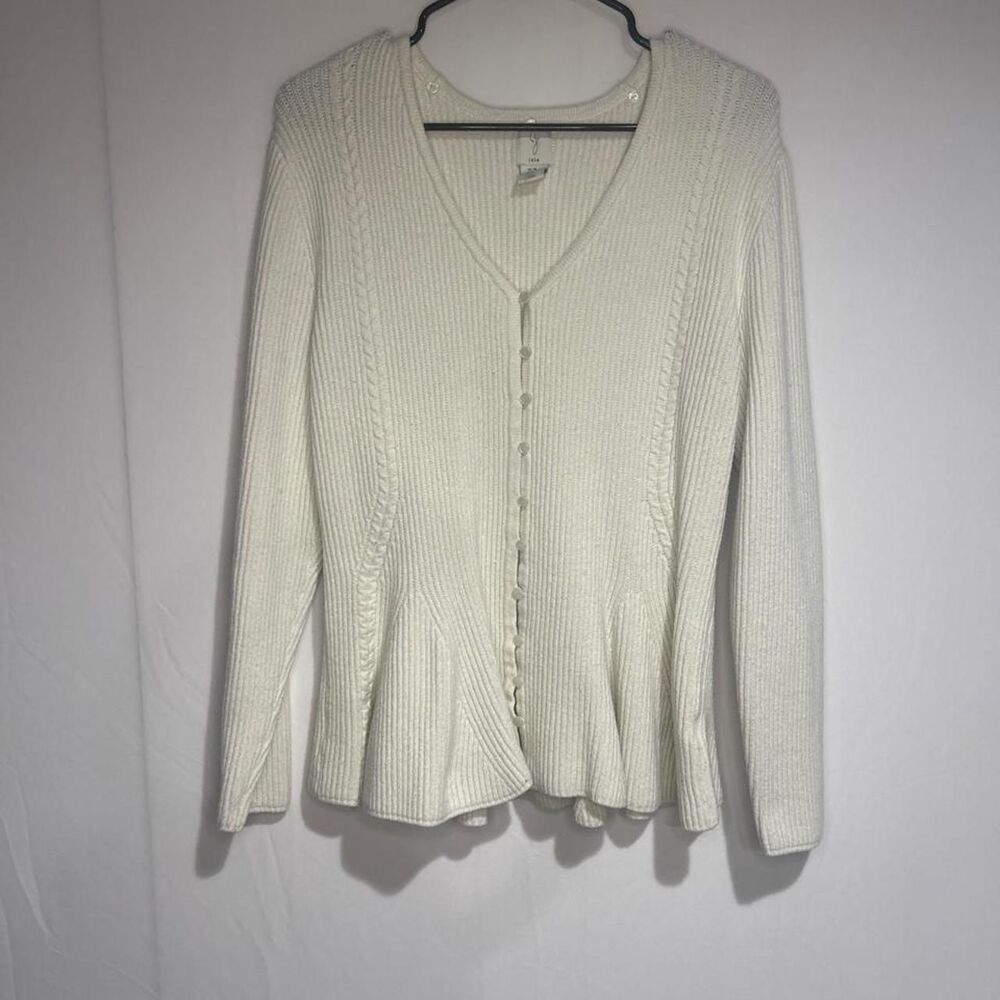 Joie Women's White and Cream Cardigan